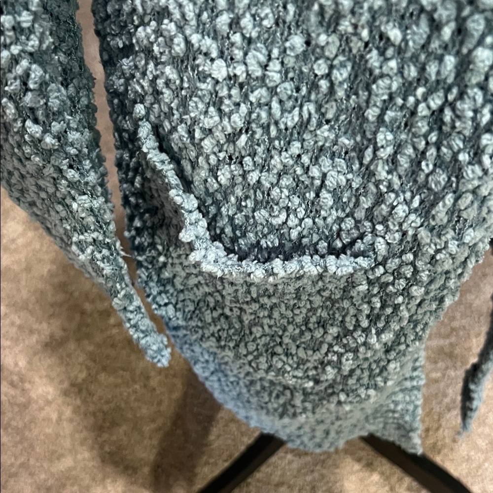 Listicle Light Blue Textured Cardigan - Picture 5 of 11